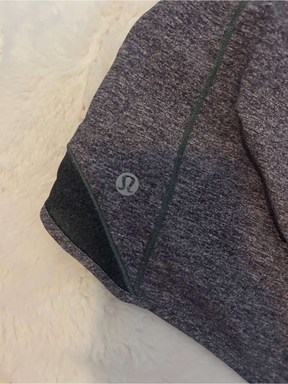 Lululemon Women’s Heather Gray Athletic Shorts - Picture 3 of 4